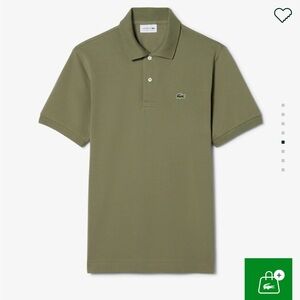 Lacoste Men's Olive Classic Fit Polo Shirt, Size XL